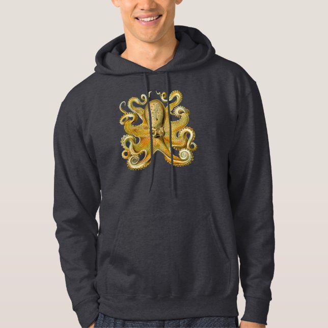 Ernst Haeckels Krake Hoodie (Vorderseite)