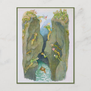 Ernst Kreidolf Vintage Alp Blume Fairy Tale Postkarte