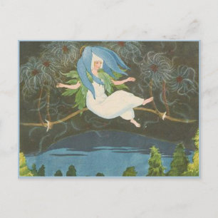Ernst Kreidolf Vintage Alpine Flower Märchen Postkarte