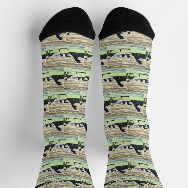 Ernst Ludwig Kirch Bergsee-Zauber im Val Piora Socken (Oben)