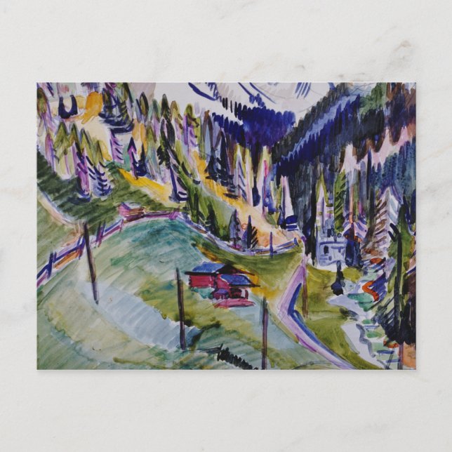 Ernst Ludwig Kirchner - Bergwelt Postkarte (Vorderseite)