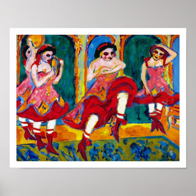 Ernst Ludwig Kirchner - Czardas Dancers Poster (Vorne)