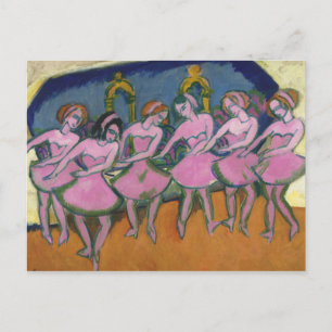 Ernst Ludwig Kirchner - Sechs Tänzer Postkarte
