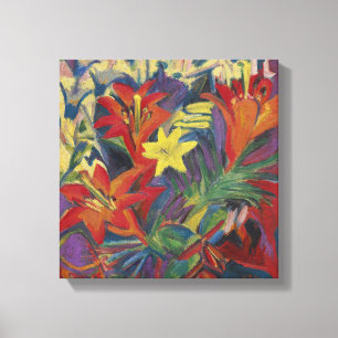 Ernst Ludwig Kirchner Still Life mit Lilies Canva Leinwanddruck