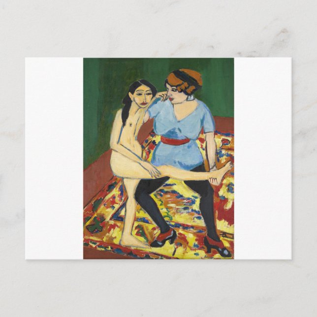 Ernst Ludwig Kirchner - Tanztraining Postkarte (Vorderseite)
