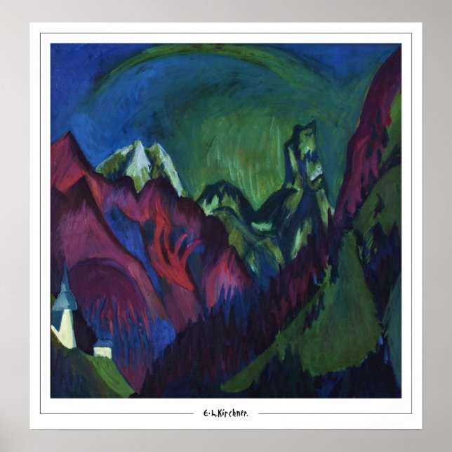Ernst Ludwig Kirchner Zedign Art Poster #221-2 (Vorne)