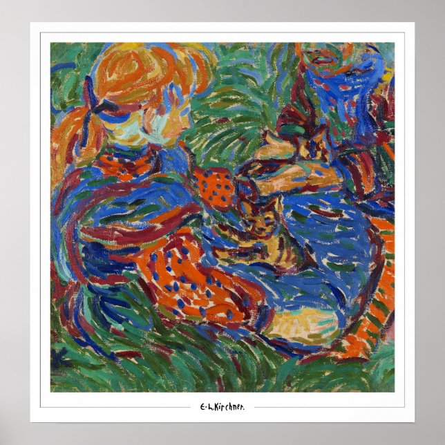 Ernst Ludwig Kirchner Zedign Art Poster #260-2 (Vorne)