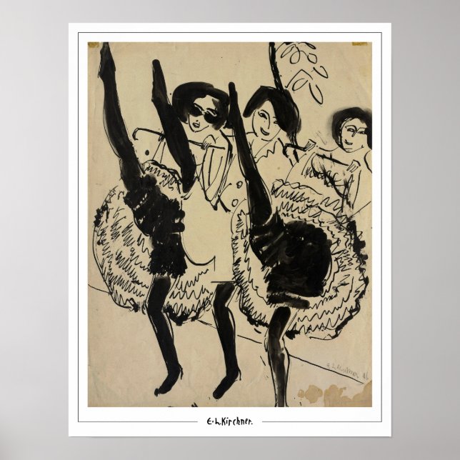 Ernst Ludwig Kirchner Zedign Art Poster #261-2 (Vorne)