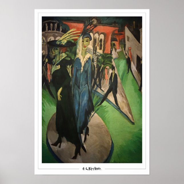 Ernst Ludwig Kirchner Zedign Art Poster #486-2 (Vorne)