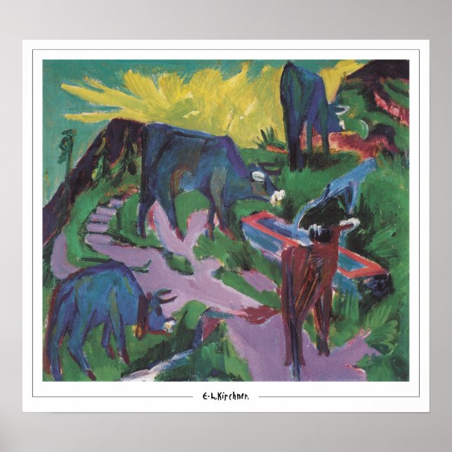 Ernst Ludwig Kirchner Zedign Art Poster #6 (Vorne)