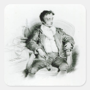 Ernst Theodor Amadeus Hoffmann Quadratischer Aufkleber