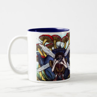 Ernste Feen-Tee-Tasse Zweifarbige Tasse