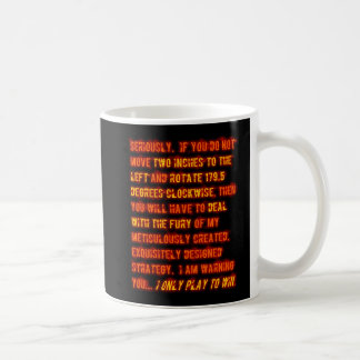 Ernster Gamer - Orange Tasse