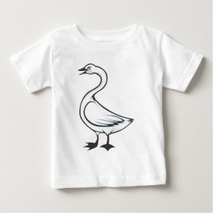 Ernster Tundra-Schwan-Vogel Baby T-shirt