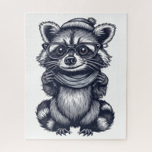 Ernster Waschbär-Puzzle Puzzle