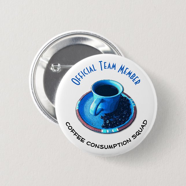 Ernstes Teammitglied der Button (Vorne & Hinten)