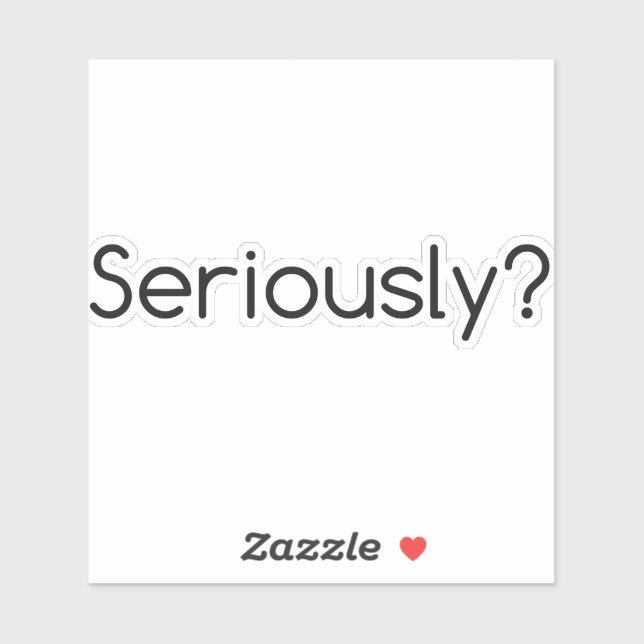 ernsthaft aufkleber (Blatt)