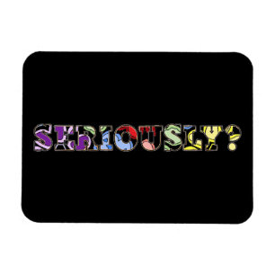 Ernsthaft? Bunter Foto-Magnet Magnet
