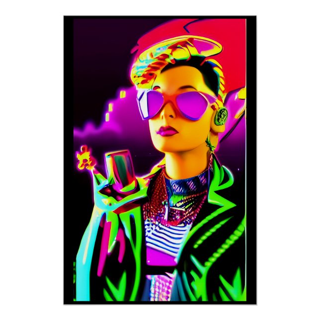 Ernsthaft gesättigt poster (Vorderseite)