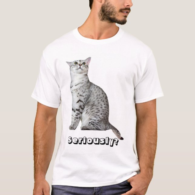 Ernsthaft? Miezekatze T-Shirt (Vorderseite)