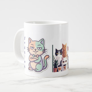 Ernsthaft? Niedrige Energie Hohe Beurteilung Katze Jumbo-Tasse