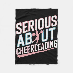 Ernsthaft über Cheerleading Lustiger Cheerleader-J Fleecedecke