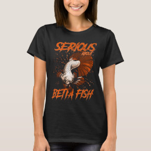 Ernsthafter Halter von Betta-Fischen Tropischer Fi T-Shirt