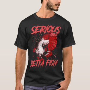 Ernsthafter Halter von Betta-Fischen Tropischer Fi T-Shirt