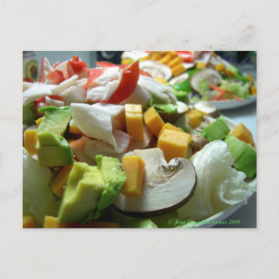 Ernsthafter Salat Postkarte