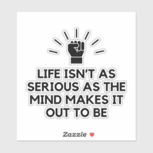 Ernsthaftes Denken Aufkleber