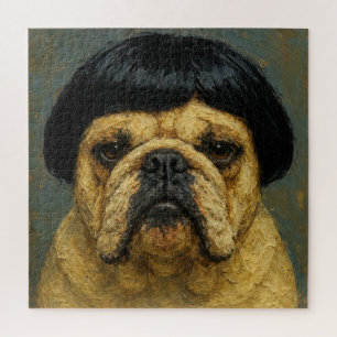 Ernsthaftes Hunde-Ölgemälde (#1) Puzzle