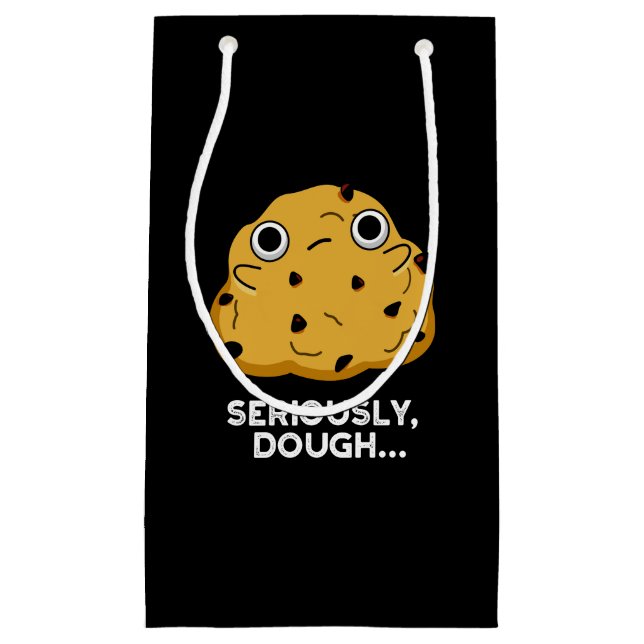 Ernsthaftes Teig Funny Backfood Puppe Dark BG Kleine Geschenktüte (Vorderseite)