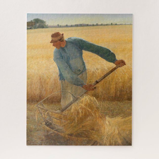 Ernte 1885 von Laurits Andersen Ring Puzzle (Vertikal)