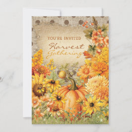 Ernte-Ansammlung Einladung