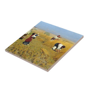 Ernte-Ansammlung in Ukraine durch Mykola Pymonenko Fliese