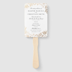 Ernte-Blume-Hochzeitsprogramm Fächer