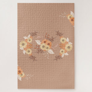 Ernte-Blüten-Harmonie – Erdige Floral-Mischung Puzzle