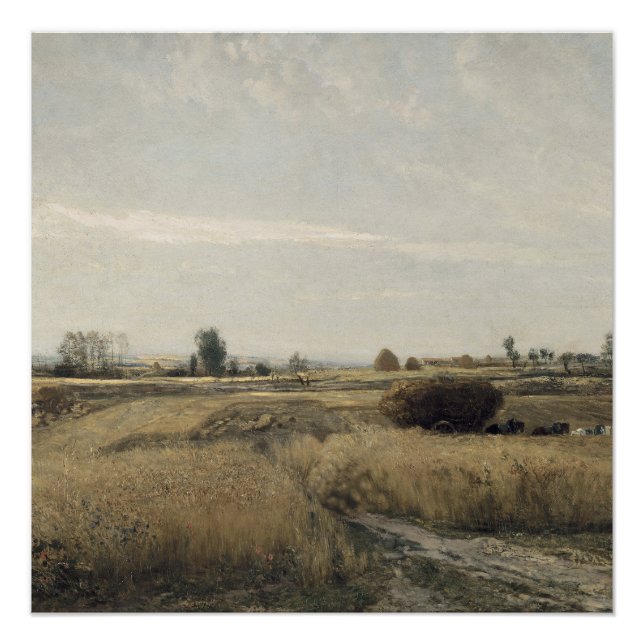 Ernte | Charles-Francois Daubigney Poster (Vorderseite)