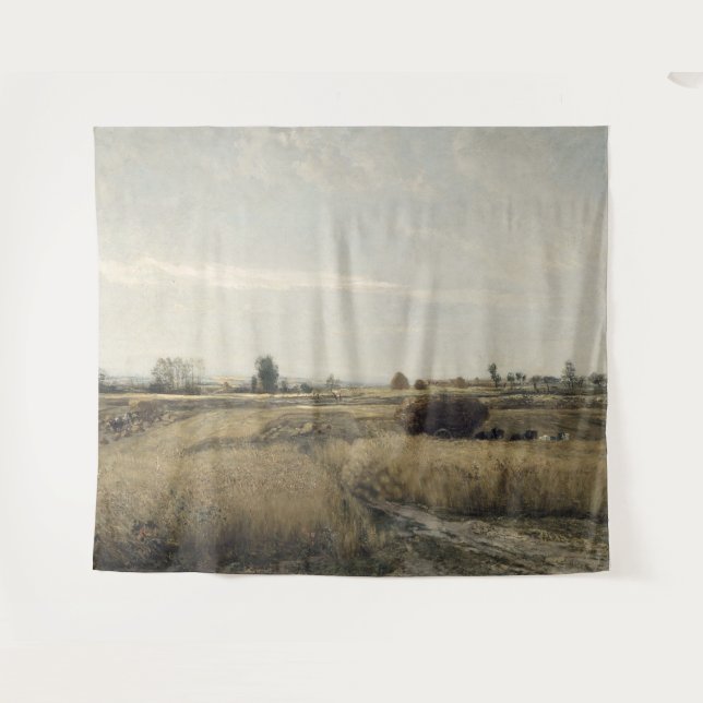 Ernte | Charles-Francois Daubigney Wandteppich (Vorderseite (Horizontal))