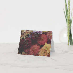 Ernte-Chrysantheme Nocturne Notizkarte Dankeskarte