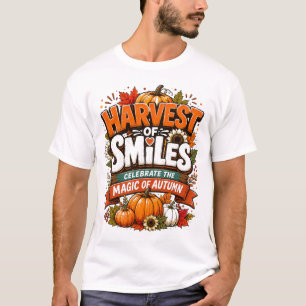 Ernte der Lächeln Shirt Herbst Kürbis T-Shirt