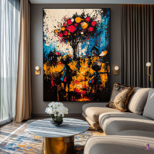 Ernte der Träume - Expressionistisches Surreales D Poster