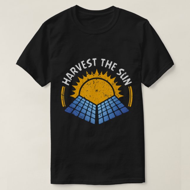 Ernte des Sun Solar Power Renewable Nachhaltig T-Shirt (Design vorne)