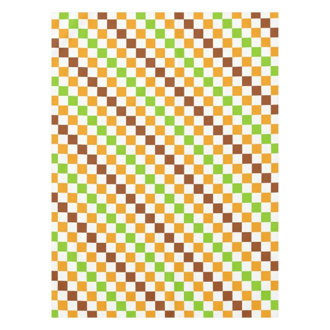 Ernte-Diagonal-Kontrollbrettmuster Tischdecke (Vorderseite)