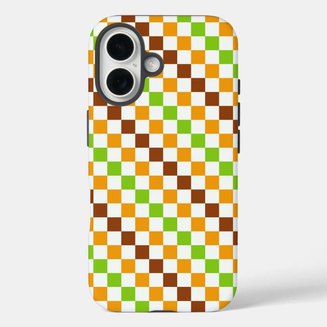 Ernte-Diagonal-Schachbrettmuster Case-Mate iPhone Hülle (Rückseite)