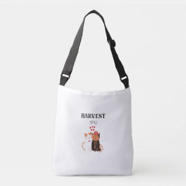 Ernte-Freude-Katzen-Schultertasche – Cozy Herbst-D Tragetaschen Mit Langen Trägern