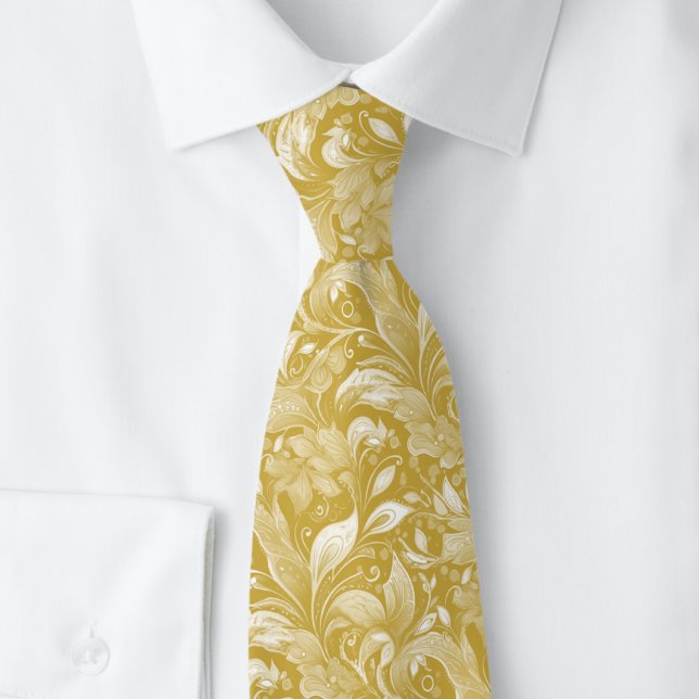 Ernte Gold Botanical Batik Krawatte (Von Creator hochgeladen)