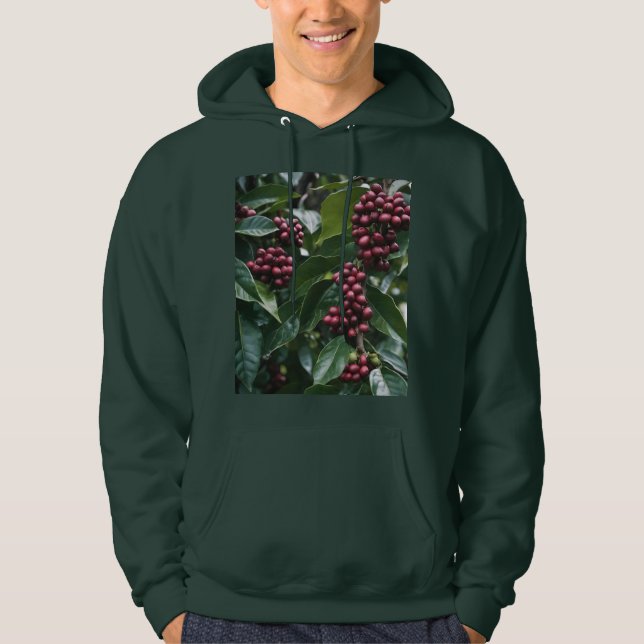 **"Ernte im Blut: Kaffeebohnen auf dem Baum"** Hoodie (Vorderseite)