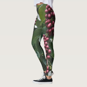 **"Ernte im Blut: Kaffeebohnen auf dem Baum"** Leggings