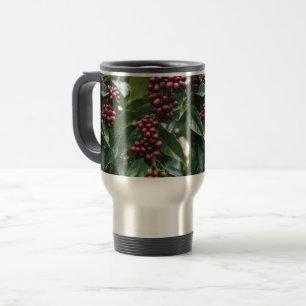 **"Ernte im Blut: Kaffeebohnen auf dem Baum"** Reisebecher